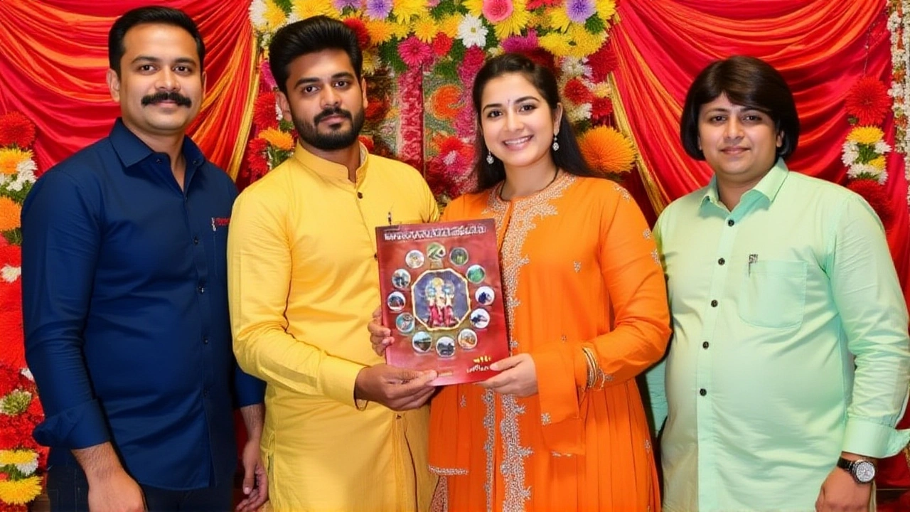 राधिका मर्चेंट ने लालनबागचा राजा में नारंगी सूट में अनंत अंबानी के साथ पूजा की