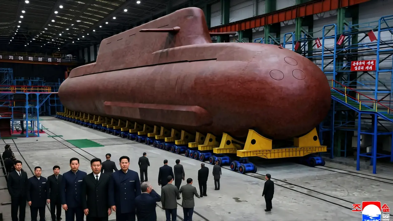 किम जोंग उन ने अपनी बेटी के साथ परमाणु पनडुब्बी का किया निरीक्षण